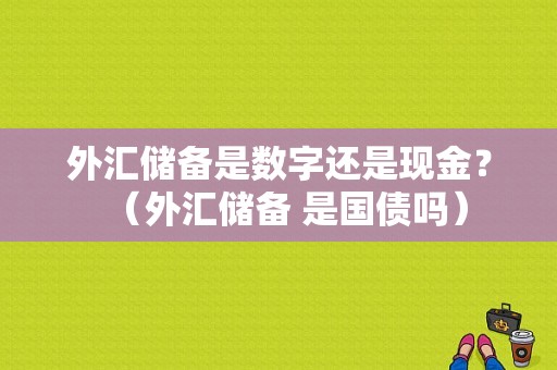 外汇储备是数字还是现金？（外汇储备 是国债吗）