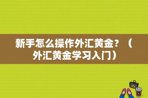 新手怎么操作外汇黄金？（外汇黄金学习入门）