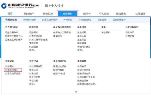 建行如何用网银付外汇？建行网银 外汇