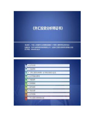 外汇投资分析师的报考得符合哪些条件？外汇投资分析报告