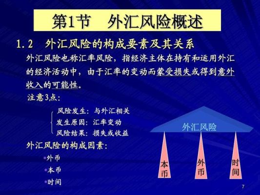 什么是外汇风险,它的构成要素及类型？外汇的构成要素是什么