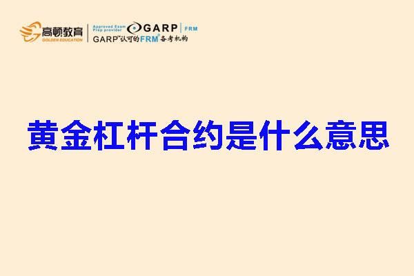 杠杆合约是什么意思？（杠杆外汇买卖合约）