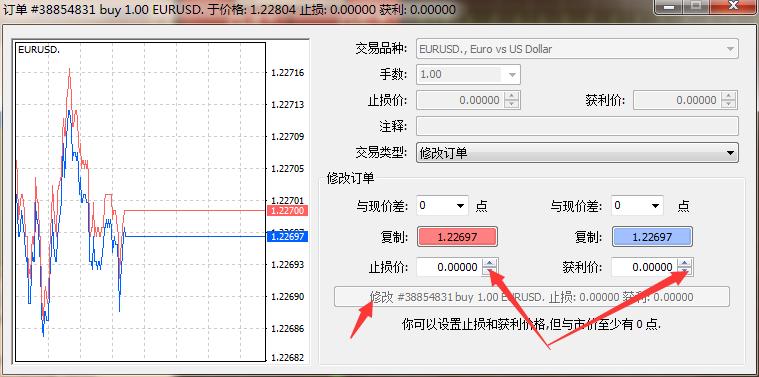 外汇的手机MT4如何设置止盈止损？（外汇怎么撤掉止盈止损）