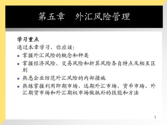 外汇风险管理应遵循哪些原则？（外汇风险管理方式）