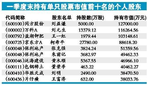 股票市值至少一千万以上，一般散户有这么多钱吗？（散户持有市值）