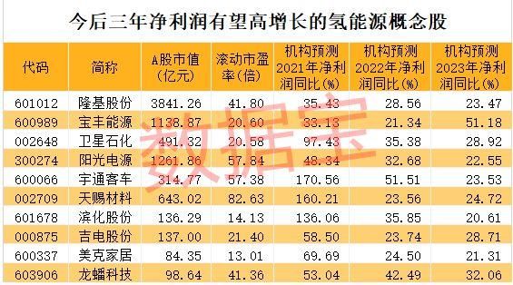 市值小于20亿的氢能源股？（卫星石化市值）